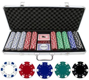 11.5g 500pc  Dice Poker Chip Set