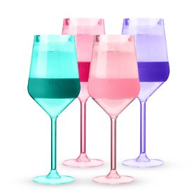 Wine FREEZE Stemmed  in Tinted Set (set of 4) by HOST