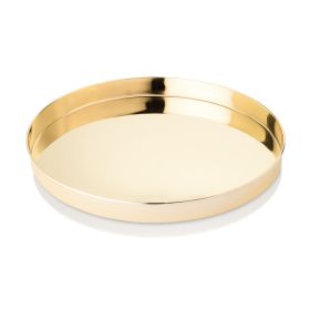 Belmont Round Serving Tray in Gold Viski