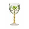 Palm Tree Plastic Wine Glasses Set of 4 (16oz), BPA Free Acrylic Wine Glass Set, Unbreakable Red Wine Glasses, White Wine Glasses