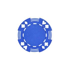 25pc 11.5g Double Suited Poker Chips (10 colors)-Blue