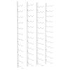 Wall Mounted Wine Rack for 24 Bottles 2 pcs White Iron