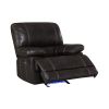 Recliner Chair Sofa Manual Reclining Home Seating Seats Movie Theater Chairs, Brown