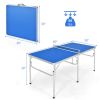 60 Inch Portable Tennis Ping Pong Folding Table with Accessories