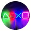 1pc PS Game Symbol Shape Neon Sign, PS Game Chart Lamp Battery/USB Power Supply, Used For Table And Wall Decoration Lights, Suitable For Game Room Dor