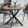 Easy-Assembly Round Dining Table,Coffee Table for Cafe/Bar Kitchen Dining Office