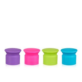 TrueCap Set of 4 Jewel Tone Bottle Stoppers by True