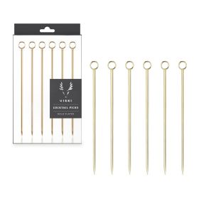 Belmont Cocktail Picks in Gold Viski