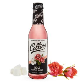 12.7 oz. Rose Simple Syrup by Collins