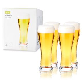 Wheat Beer Glasses, Set of 4 by True