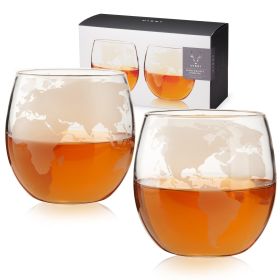 Globe Whiskey Tumblers by Viski