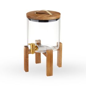 Modern Manor Wood & Glass Drink Dispenser by Twine Living