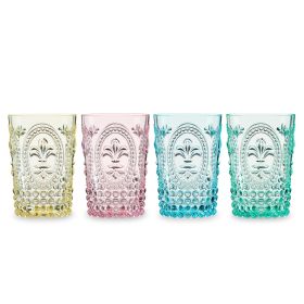 Acrylic Embossed Tumbler Set of 4 by Twine Living