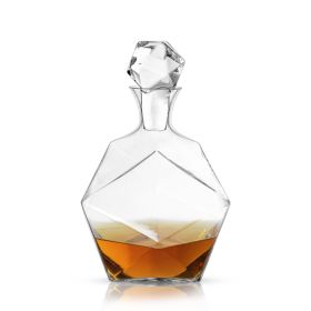 Seneca Faceted Crystal Liquor Decanter Viski