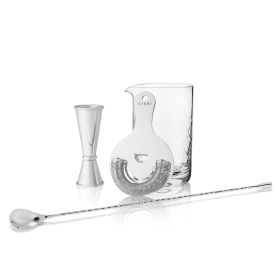 4-Piece Stainless Steel Mixologist Barware Set by Viski