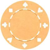 25pc 11.5g Suited Poker Chips (10 colors)-Yellow