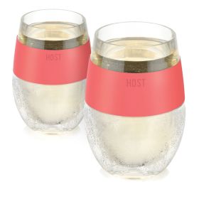 Wine FREEZE in Coral (set of 2) by HOST