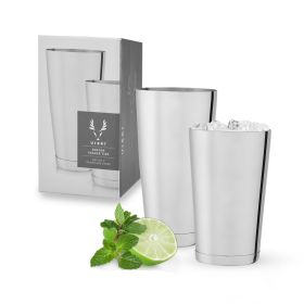 2-Piece Harrison Shaker Tin Set in Stainless Steel Viski