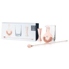 4-Piece Copper Mixologist Barware Set by Viski