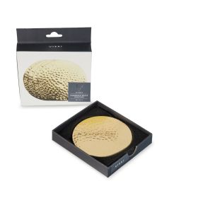 Hammered Brass Coasters by Viski