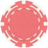 25pc 14g Z Striped Poker Chips (10 colors)-Pink