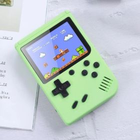 Retro Handheld Game Console; Portable Video Game Console For Children With 400 Classical FC Games 3.0-Inch Screen 1020mAh Rechargeable Battery Support (Color: One Player-Green)