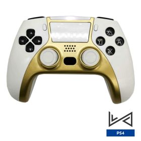 Bluetooth-Compatible Wireless Controller For PS4 Elite Console For Ps4 Slim/Pro Gamepad With Programmable Back Button Support PC (Color: P-02 Gold)