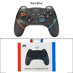 Compatible Nintendo Switch Controller Wireless Bluetooth Gamepads For Nintendo Switch Pro OLED Console Control Joystick (Color: Red-Blue With BOX, Ships From: China)