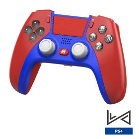 Bluetooth-Compatible Wireless Controller For PS4 Elite Console For Ps4 Slim/Pro Gamepad With Programmable Back Button Support PC (Color: P-02 Red)