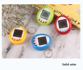 90S Nostalgic Tamagotchi Electronic Pets Console Kid's Toy Portable Keyring Funny Virtual Cyber Toy Christmas New Year Gift (Color: 1PCS 02 random color)