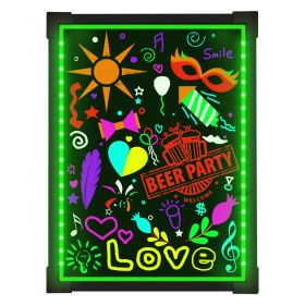 LED Message Sign Board- Erasable Writing Drawing Neon Sign with 8 Colorful Markers - Perfect for Children;  Back to School;  Home;  Office;  Restauran (size: 2820)