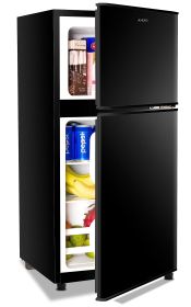 3.5Cu.Ft Compact Refrigerator Mini Fridge with Freezer, Small Refrigerator with 2 Door, 7 Level Thermostat Removable Shelves for Kitchen, Dorm, Apartm (Color: as Pic)