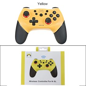 Compatible Nintendo Switch Controller Wireless Bluetooth Gamepads For Nintendo Switch Pro OLED Console Control Joystick (Color: Yellow With  BOX, Ships From: China)