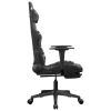 Massage Gaming Chair with Footrest Black&Camouflage Faux Leather