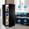 3.5Cu.Ft Compact Refrigerator Mini Fridge with Freezer, Small Refrigerator with 2 Door, 7 Level Thermostat Removable Shelves for Kitchen, Dorm, Apartm