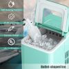 26lbs/24h Portable Countertop Ice Maker Machine with Scoop