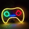 1pc, LED Gaming Neon Gaming Controller Shape LED Logo Light, Gaming Player Gift, Home Decor, Bedroom Decor, Room Decor, Indoor Decor, Wedding Decor, C